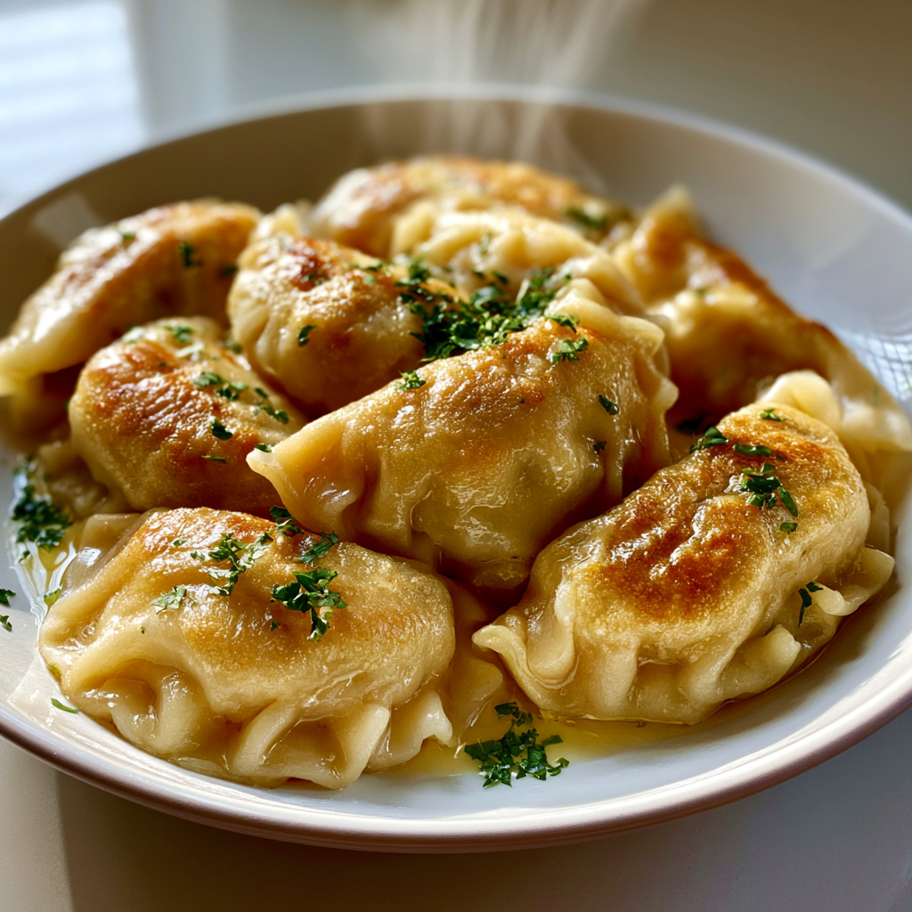 Pierogi z rybą i ziemniakami: 50 Minuten zum Genuss