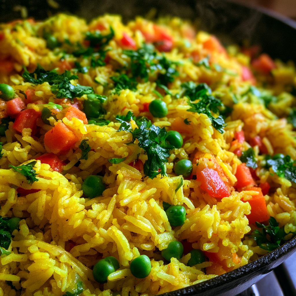 Ryż basmati z kurkumą i warzywami: 4 Gründe, es zu lieben